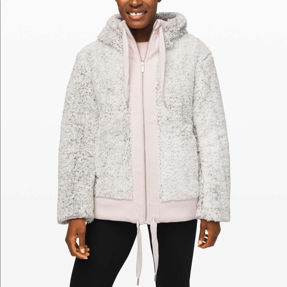 Lululemon warmth restore Sherpa full zip NWT xl